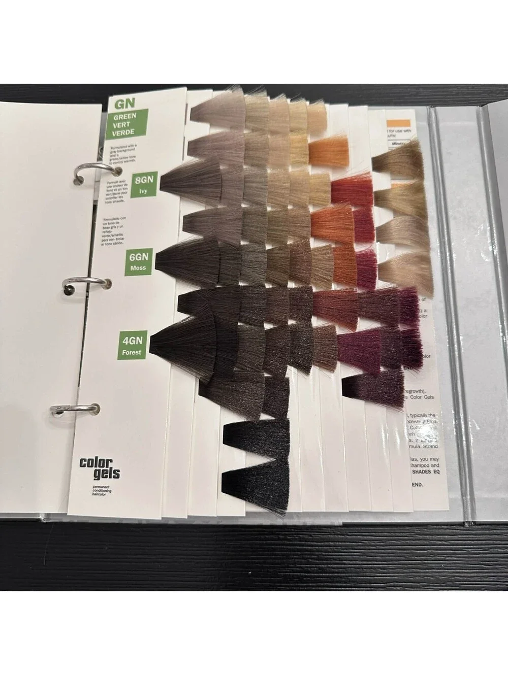 Redken Color Gels Permanent Conditioning Hair Color Salon Swatch Book EUC